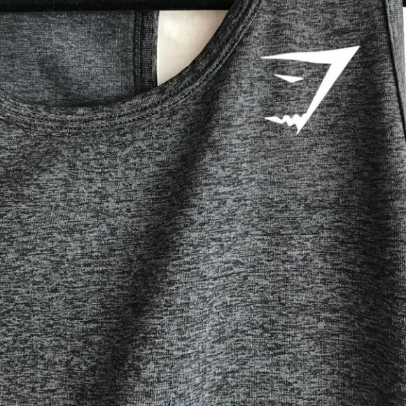 GYMSHARK Seamless Vest Grey Tank Top Size S - Picture 4 of 6